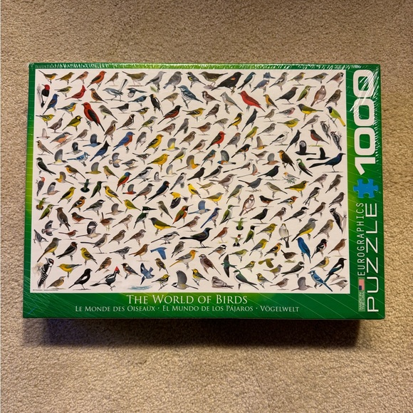 140-OMT New Unopened EuroGraphics “The World of Birds”(1000 Pieces) Puzzle - Picture 1 of 5